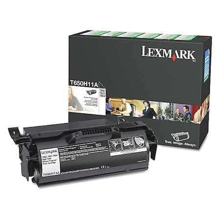 Lexmark High Yield Toner Cartridge, Black T650H11A