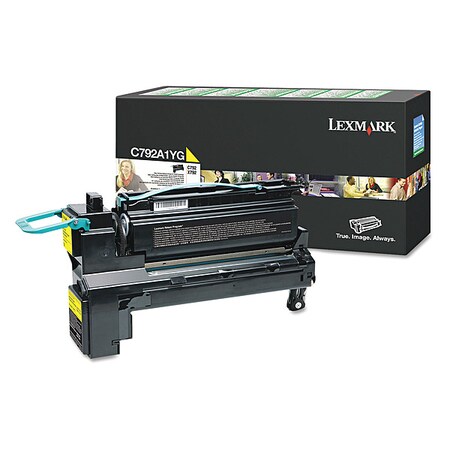 Lexmark Toner Cartridge, Yellow C792A1YG
