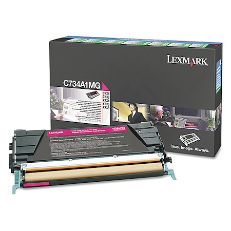 Lexmark Toner Cartridge, Magenta C734A1MG