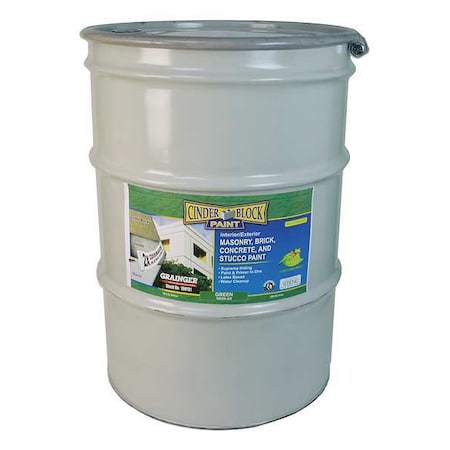 Rae Exterior Paint, Flat, Water Base, Green, 55 gal 9620-55