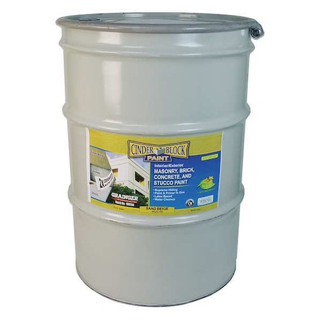 Rae Exterior Paint, Flat, Water Base, Sand Beige, 55 gal 9622-55