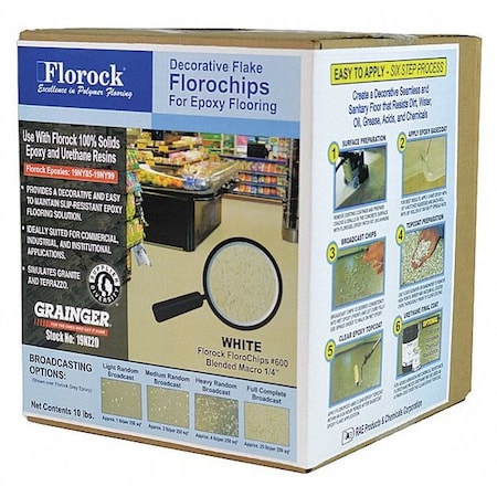 Florock Floor Flake, 10 lb., White 600