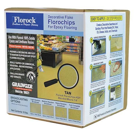 Florock Floor Flake, 10 lb., Tan 601