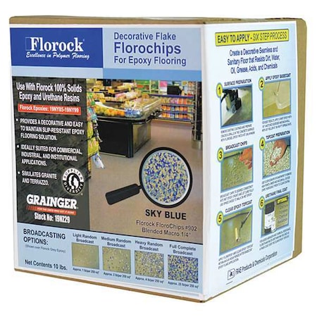 Florock Floor Flake, 10 lb., Sky Blue 902