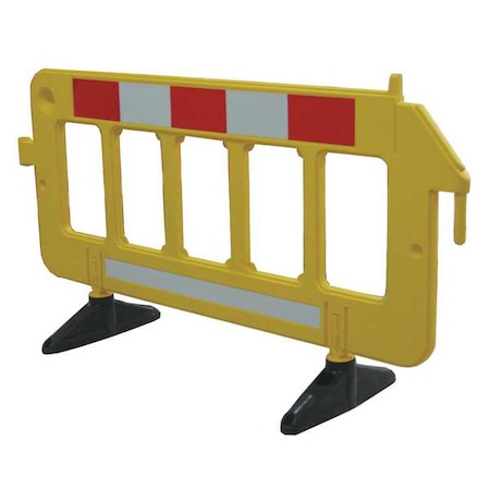 Zoro Select Barrier Guard, Yellow, No Legend, Unfinished 19N881