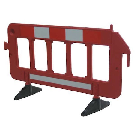 Zoro Select Barrier Guard, Polyethylene, 29 lb, Red 19N882