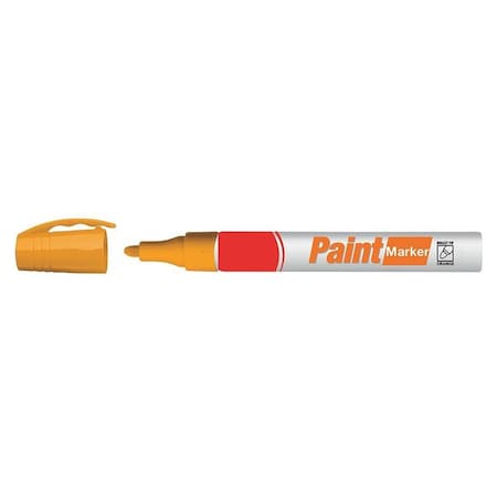 Zoro Select Permanent Paint Marker, Medium Tip, Orange 19N837