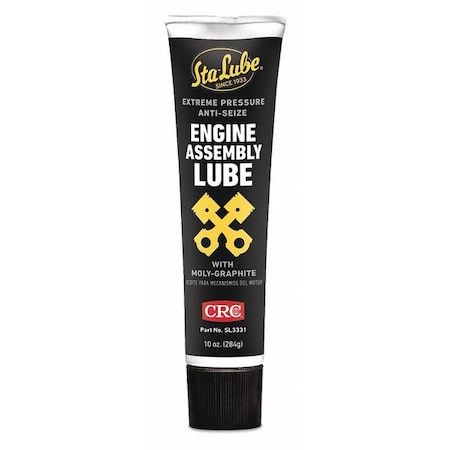 Sta-Lube Lubricant, 10 oz, Tube, Black SL3331
