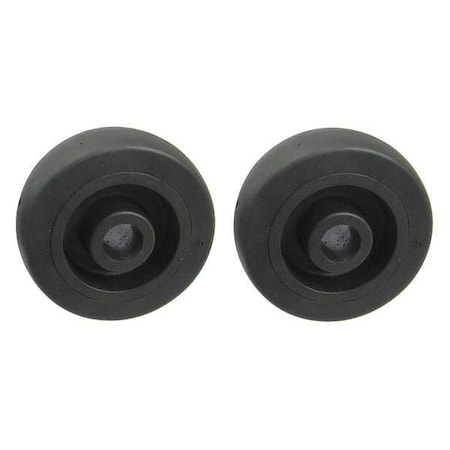 Dayton Wheel, Black, 2-1/2 in Dia, PK2 VE22YK16WG