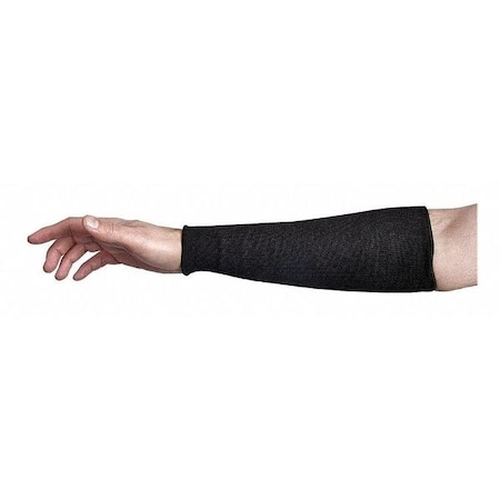 Superior Glove Cut Resistant Sleeve, Cut 2, Black, 22", PR KP1T22-XL