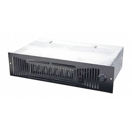Qmark Electric Kickspace Heaters, 240VAC, Grille: 3-5/8 in, Back Box: 3-1/2 in H QTS1104