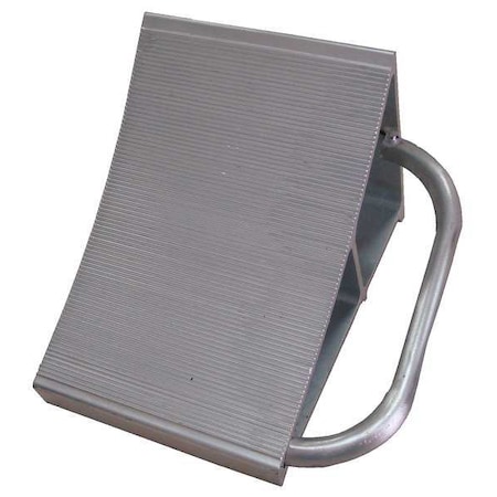 Zoro Select Wheel Chock, Alum, W 7 In, H 8 In 19P543