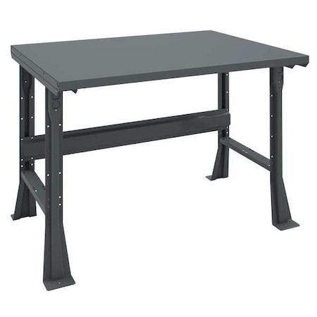 Tennsco Workbench, Steel, 48 in W, 33 1/2 in Height, 4,000 lb, Flared WB-1-3648S