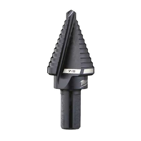 Milwaukee Tool No. 7 Step Drill Bit, 7/8" Single Hole 48-89-9207