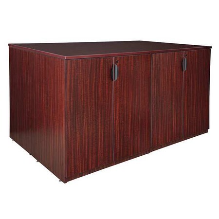 Regency Storage Cabinet, 42"H x 72"W x 46"D, Laminate Board Mahogany LSCQUAD7246MH