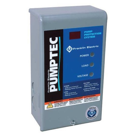 Franklin Electric Motor Protector, Single Phase, 115/230V 5800020610
