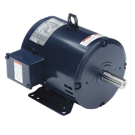 Marathon 3-Phase Belt Drive Motor, 3, 3/4 HP, 182T Frame, 200-230V AC Voltage, 1,760/875 Nameplate RPM 182TTDW7412