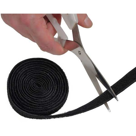 D-Line Cable Tie, 4 ft L, Variable Max Bundle Dia., Black, Nylon, 22 lb Strength US/CTTAPE1.2B