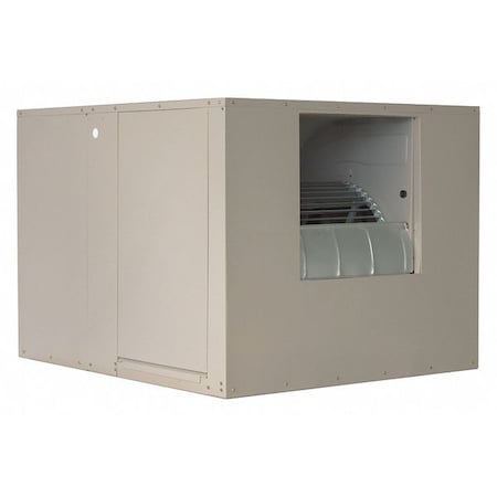 Mastercool Ducted Evaporative Cooler 7,000 cfm, 2300 sq. ft., 5 gal, 1 HP, Belt Drive, 20" Blade Dia. AS1C71