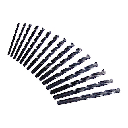 Eazypower Drill Bit Set, HSS, 6 in. L, 15 pcs. 83005