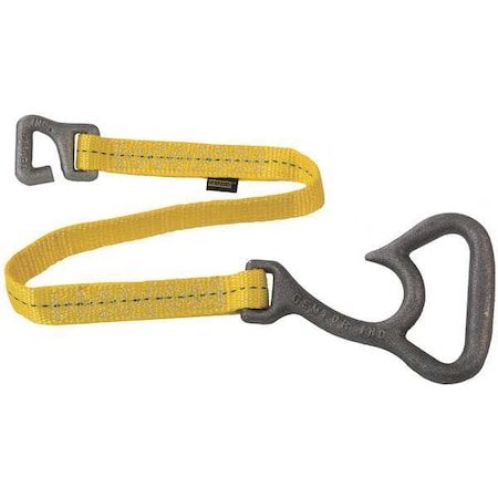 Gemtor Hose Strap, Polyester/Aluminum, Yellow 571