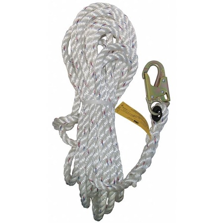 3M Vertical Lifeline, 50 ft., 400 lb. Weight Capacity 0221-50