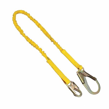 3M Shock-Absorbing Lanyard, 6 ft., Yellow 209712-0241