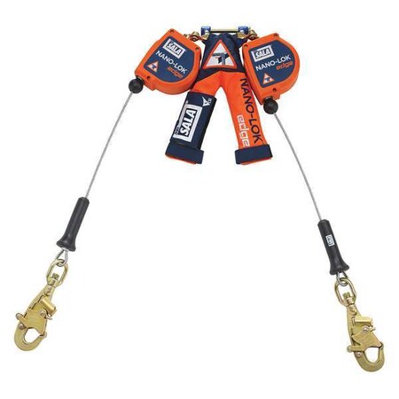 3M Dbi-Sala Leading-Edge Self Retracting Lifeline, 8 ft., Orange 3500226