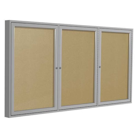 Ghent Enclosed Outdoor Bulletin Board 72 x 36", Vinyl PA33672VX-181