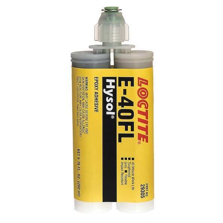 Loctite Construction Adhesive, E-40FL Series, Off-White, 28 oz, Dual-Cartridge, 1:01 Mix Ratio 237103