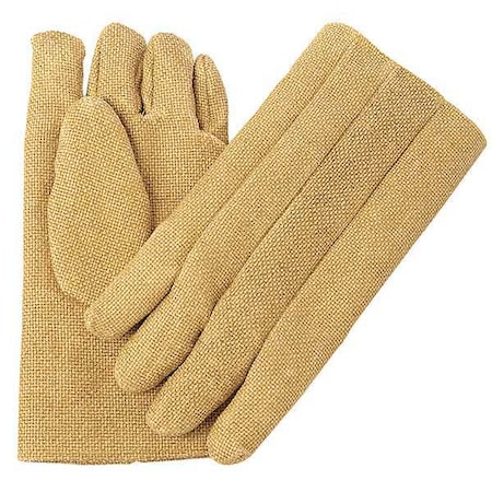 Chicago Protective Apparel Heat Resistant Gloves, ZetexPlus(R), 2000 Degrees F Max Temp., Tan, L, 1 PR 234-ZP