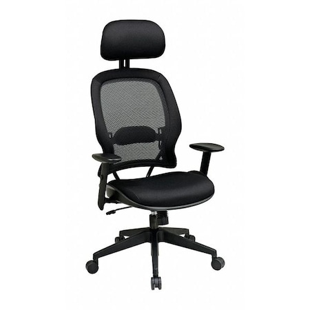 Office Star Executive Chair Desk Chair, 18-13/16" to 23-1/16" Height, Mesh, Black 55403