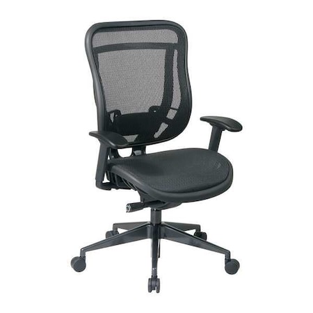 Office Star Executive Chair Desk Chair, Adjustable Arms, 18-1/2" to 20-3/4" Height, Mesh, Gray 818-11G9C18P