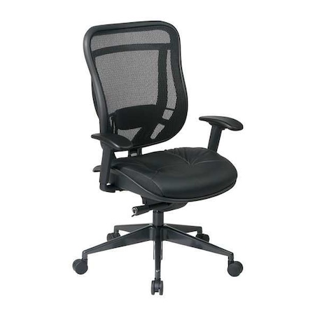 Office Star Executive Chair Desk Chair, Adjustable Arms, 17-3/4" to 20-1/4" Height, Mesh, Gray 818-41G9C18P