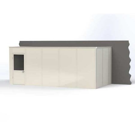 Porta-King 3-Wall Modular In-Plant Office, 8 ft H, 20 ft W, 10 ft D, White VK1STL-WCM 10'X20' 3-WALL
