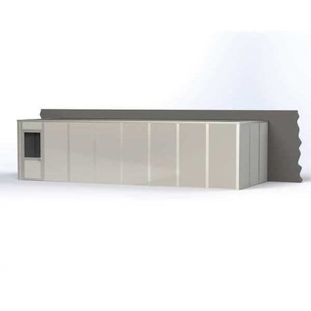 Porta-King 3-Wall Modular In-Plant Office, 8 ft H, 32 ft W, 12 ft D, Gray VK1STL 12'X32' 3-WALL