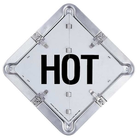 Labelmaster Vehicle Placard Flipchart, Aluminum, 13-1/2" W x 13-1/2" H 81-HOT