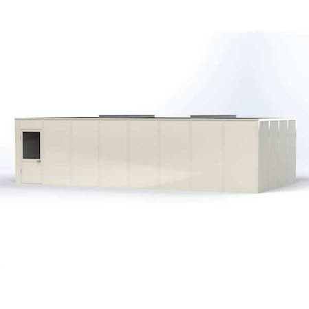 Porta-King 4-Wall Modular In-Plant Office, 8 ft H, 32 ft W, 16 ft D, White VK1DW-WCM 16'X32' 4-WALL