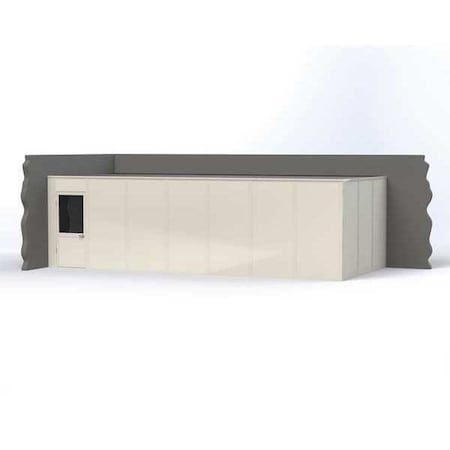 Porta-King 2-Wall Modular In-Plant Office, 8 ft H, 28 ft W, 12 ft D, White VK1STL-WCM 12'X28' 2-WALL