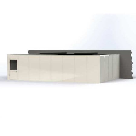 Porta-King 3-Wall Modular In-Plant Office, 8 ft H, 32 ft W, 20 ft D, White VK1DW-WCM 20'X32' 3-WALL