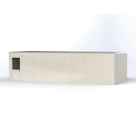 Porta-King 4-Wall Modular In-Plant Office, 8 ft H, 32 ft W, 12 ft D, White VK1DW-WCM 12'X32' 4-WALL
