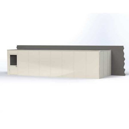 Porta-King 3-Wall Modular In-Plant Office, 8 ft H, 32 ft W, 12 ft D, White VK1DW-WCM 12'X32' 3-WALL