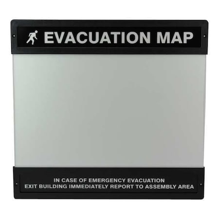 Zoro Select Evacuation Map Holder, 11 in. x 17 in. DTA241