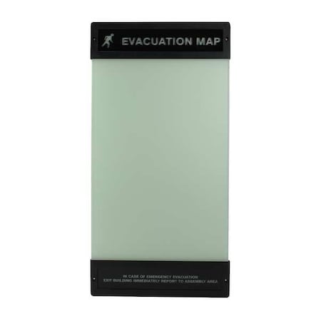 Zoro Select Evacuation Map Holder, 17 in. x 11 in. DTA243