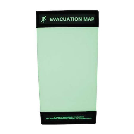 Zoro Select Evacuation Map Holder, 17 in. x 11 in. DTA242