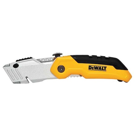 DEWALT Folding Utility Knife, Retractable, Utility, General Purpose, Metal, 6 in L DWHT10035L