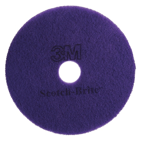Scotch-Brite Diamond Floor Pad Plus, 20 In, Purple, PK5 23894