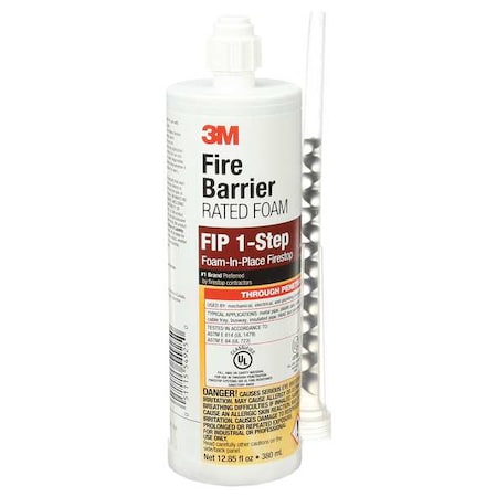 3M Fire Barrier Sealant, Foam, 12.85 oz, PK6 FIP 1-STEP