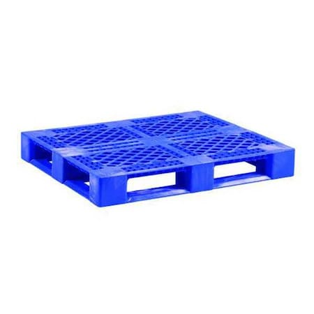 ZORO SELECT Polyethylene Pallet, 48 in L, 40 in W, 6 1/8 in H RACX FDA APPROVED