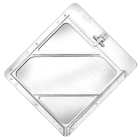 Labelmaster Vehicle Placard Holder, Aluminum, 14 1/8 in W x 12 1/2 in H 80SMP97-8H